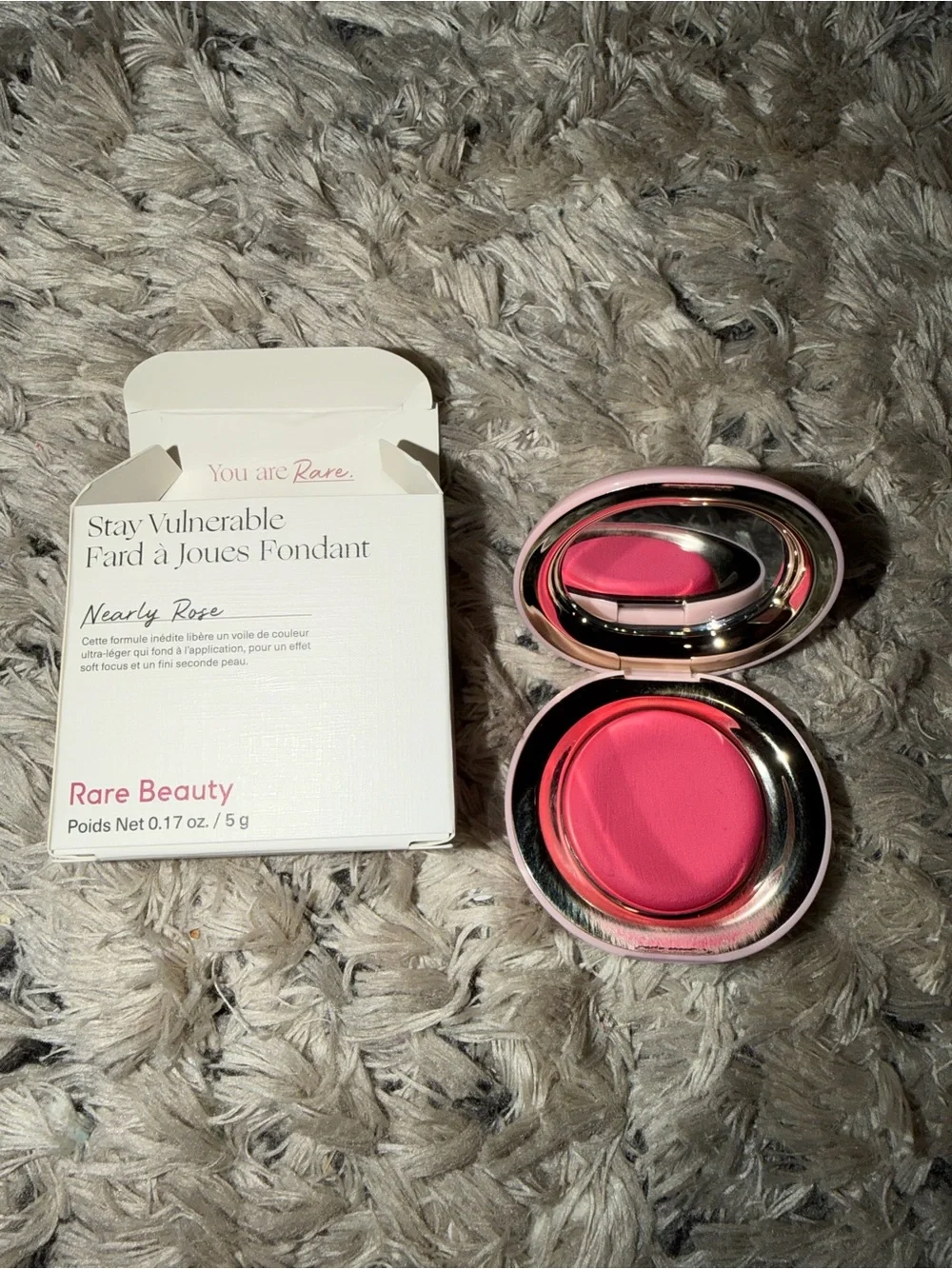 Rare Beauty Stay Vulnerable Cream Blush & Liquid Tint Duo in Bright Pink